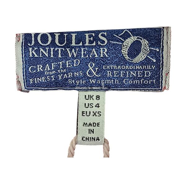 New with Tags Joules Knitwear Stripe Sweater Size 4 Red/Navy/White Angora Blend - Picture 11 of 14